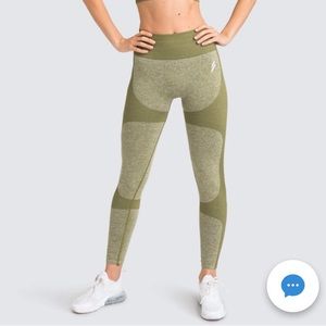 DoYouEven Impact Seamless Leggings Olive Medium